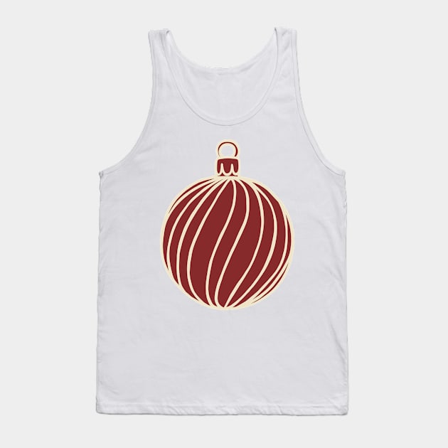 Simply Christmas Collection - Bauble - Classic Xmas Colours Tank Top by LAEC